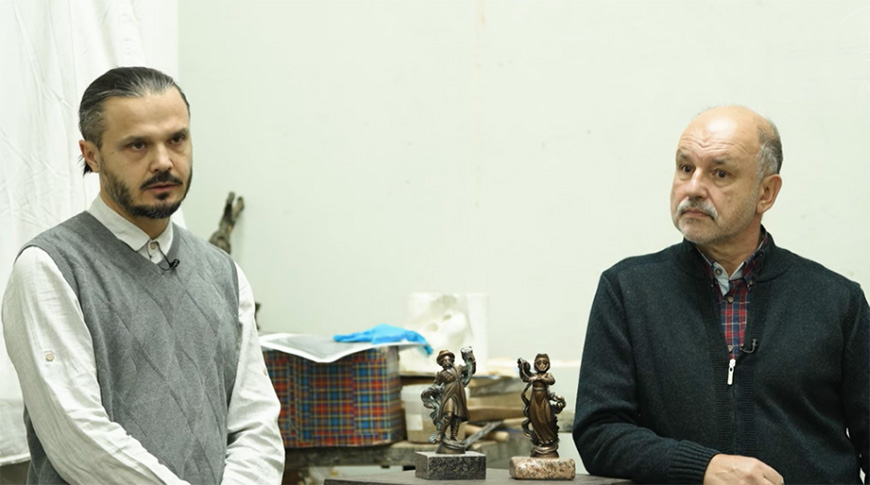 Алесь Шатило и Юрий Анушко. Скриншот видео