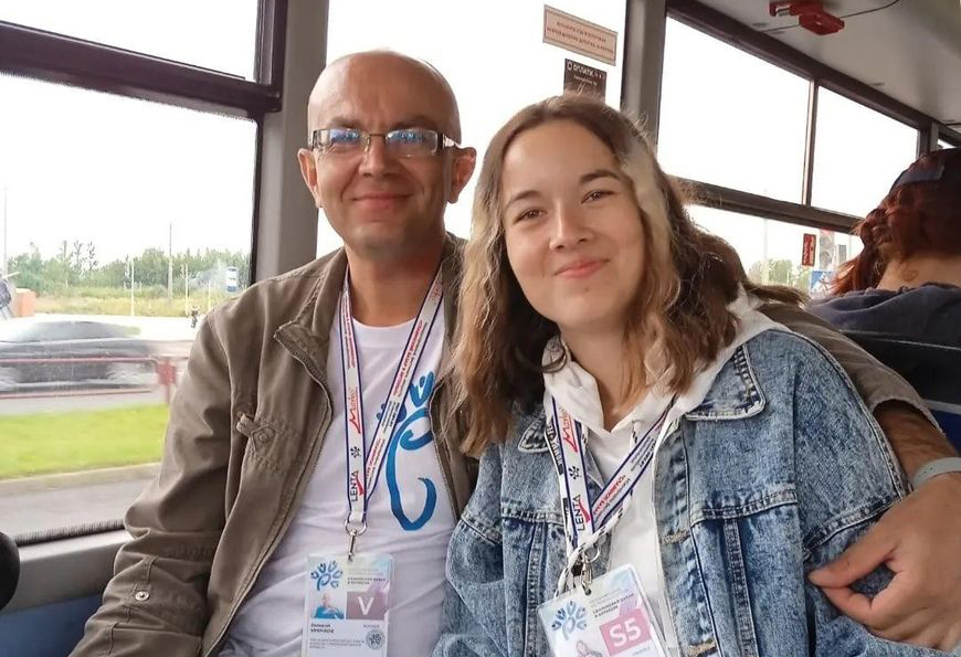 Валерий Крючков и его дочь Дарья