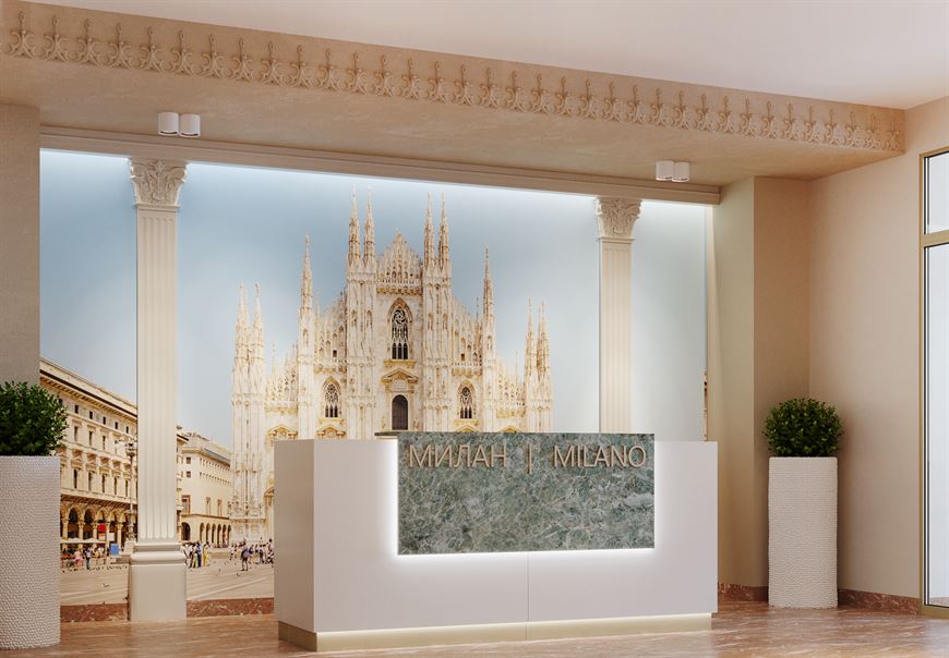 Картина Собор Рождества Девы Марии украсит лобби "Милана" Картина Собор Рождества Девы Марии украсит лобби "Милана"