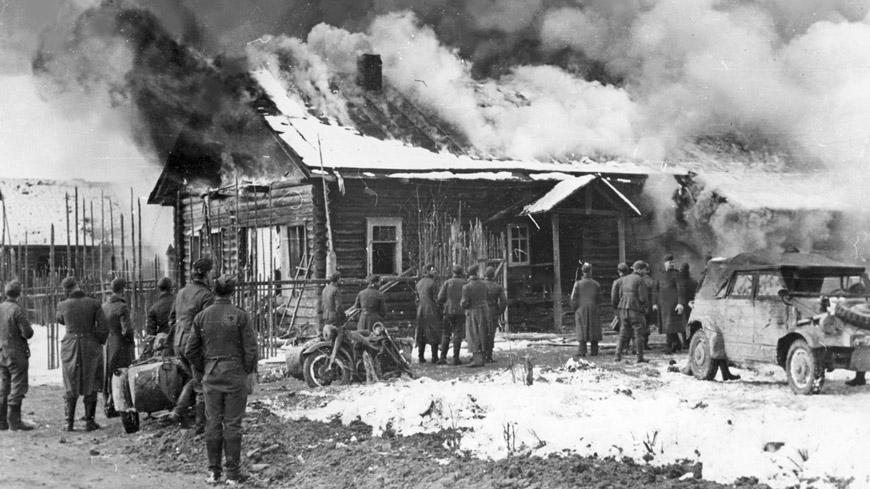 Общее количество уничтоженных белорусских деревень составляет 9317