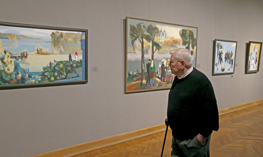 К 95-летию Леонида Щемелева Национальный художественный музей организовывал его персональную выставку "Живопись". Открывал ее сам Мастер К 95-летию Леонида Щемелева Национальный художественный музей организовывал его персональную выставку "Живопись". Открывал ее сам Мастер